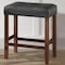 Alaterre Furniture Madison Backless Counter Height Stool True Walnut Finish with Black PU AVMA2170 - alternate 10